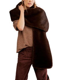 FREE PEOPLE SNOW ANGEL FAUX FUR SCARF