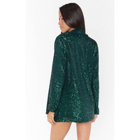 SHOW ME YOUR MUMU DANCE BLAZER - EMERALD SEQUINS