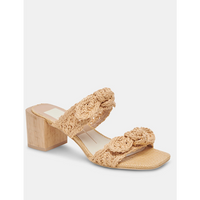 DOLCE VITA ZEMMIE SANDALS - LIGHT NATURAL RAFFIA