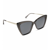 DIFF BECKY II - BLACK SMOKE + CRYSTAL GREY SUNGLASSES