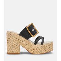 DOLCE VITA EDWINA HEELS - ONYX RAFFIA