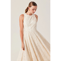 ASTR THE LABEL LILLEMOR 3D TEXTURED MIDI DRESS - CREAM
