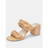 DOLCE VITA ZEMMIE SANDALS - LIGHT NATURAL RAFFIA