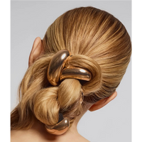 GOLD METAL CLOUD CUFF HAIR TIE