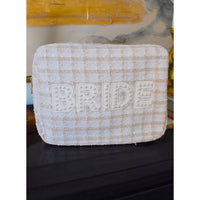 BRIDE PEARL XL BAG - BEIGE PLAID