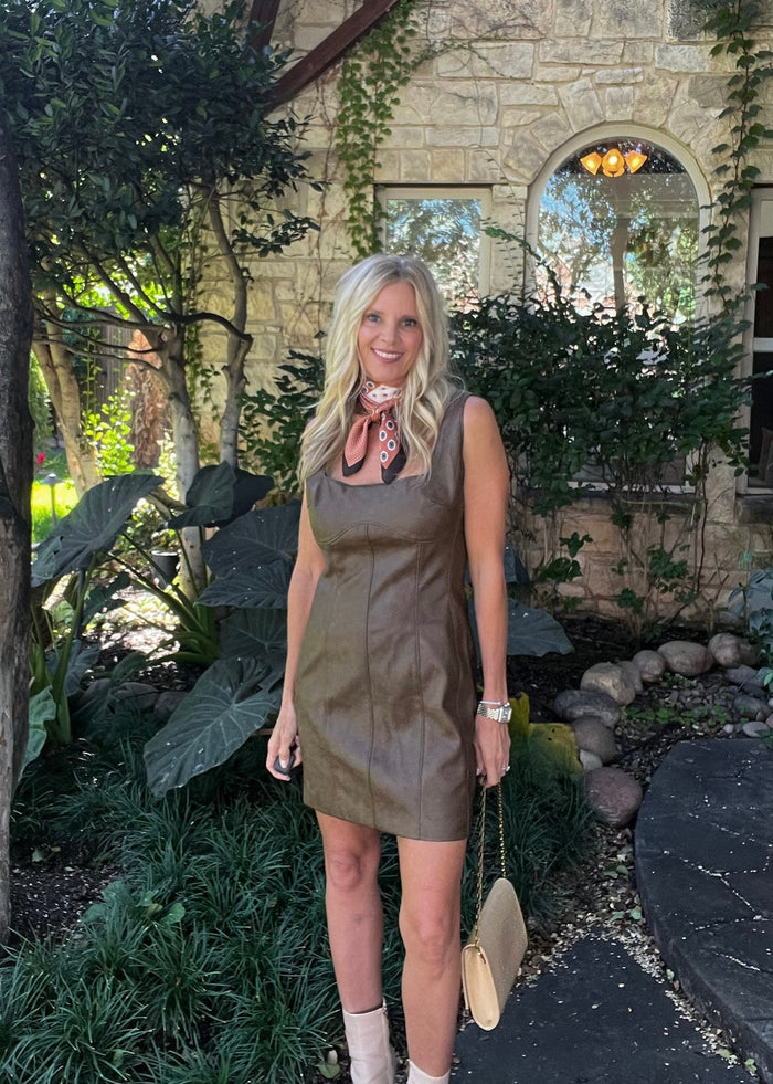 RUIN THE FRIENDSHIP LEATHER DRESS