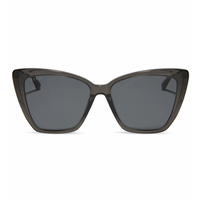 DIFF BECKY II - BLACK SMOKE + CRYSTAL GREY SUNGLASSES