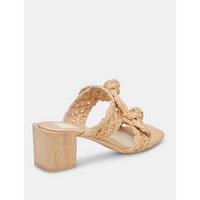 DOLCE VITA ZEMMIE SANDALS - LIGHT NATURAL RAFFIA