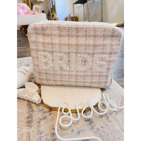 BRIDE PEARL XL BAG - BEIGE PLAID