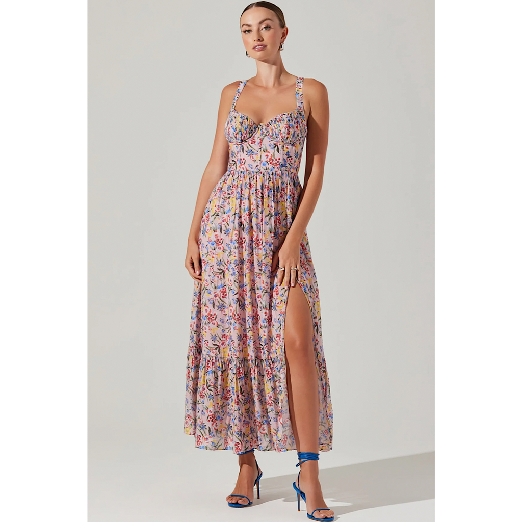 Astr the label button front midi dress online