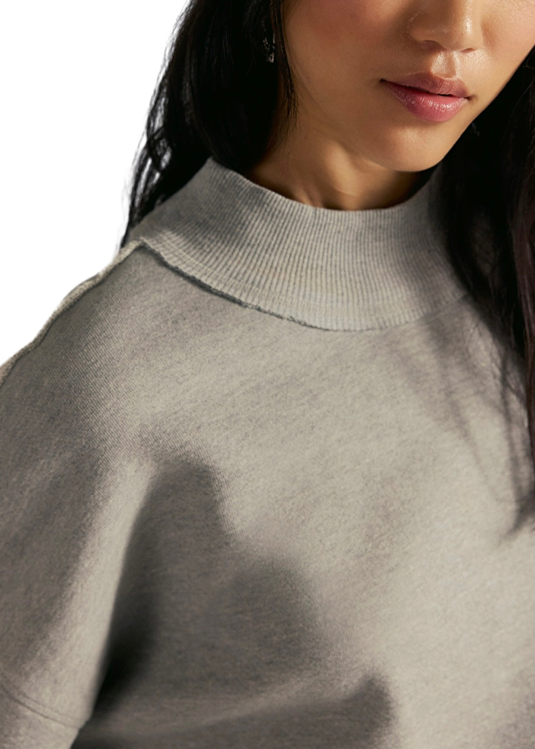 FREE PEOPLE PALM SPRINGS PULLOVER | HEATHER GREY