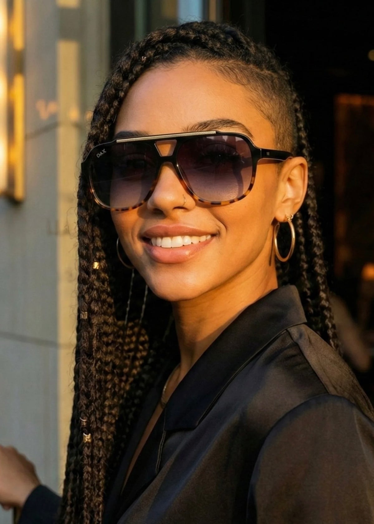 DAX EYEWEAR ASTRID SUNGLASSES - GRADIENT CHEETAH