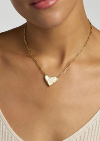 KENDRA SCOTT ARI HEART STATEMENT NECKLACE