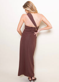 NEXT LOCATION MIDI DRESS