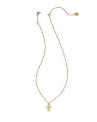 KENDRA SCOTT CROSS PENDENT NECKLACE IN GOLD