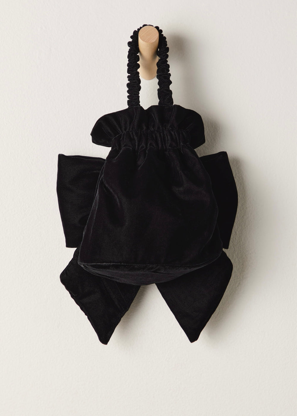 FREE PEOPLE BELLE VELVET BOW BAG