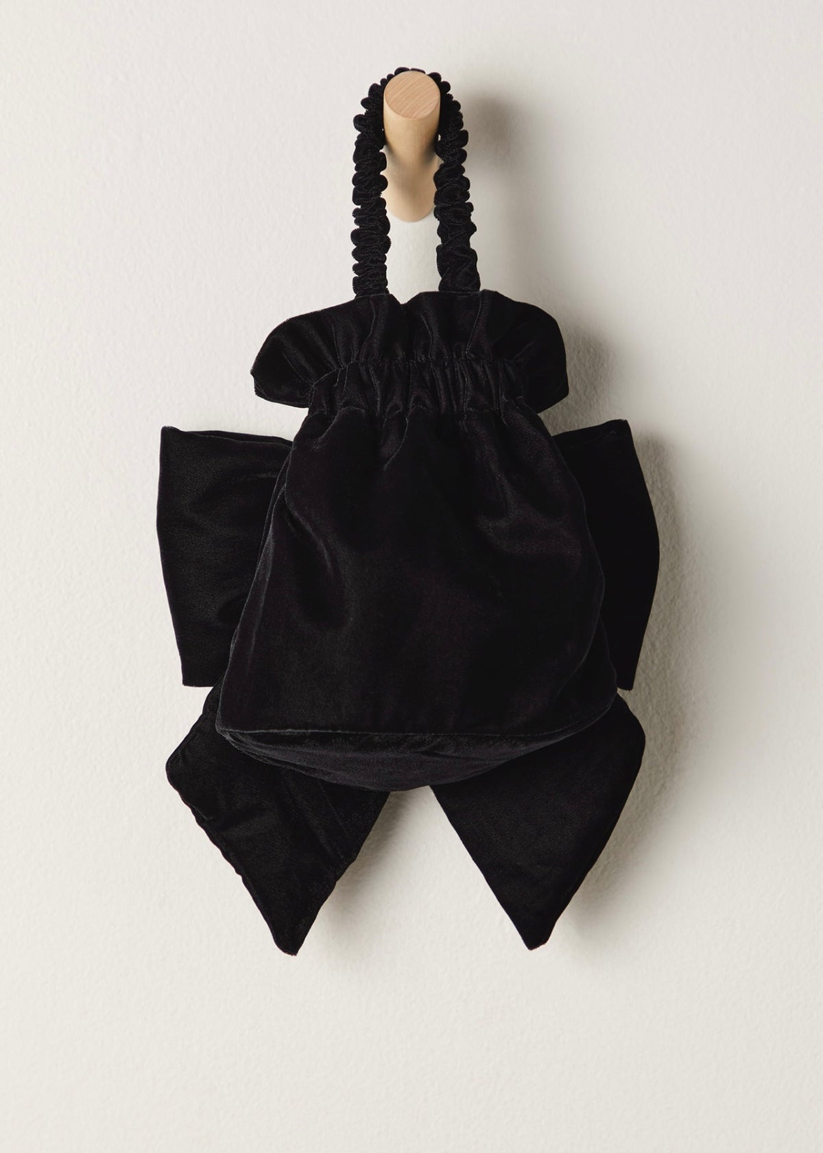 FREE PEOPLE BELLE VELVET BOW BAG