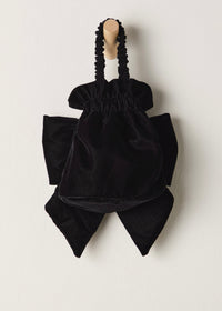 FREE PEOPLE BELLE VELVET BOW BAG