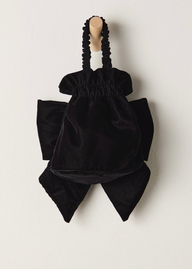 FREE PEOPLE BELLE VELVET BOW BAG