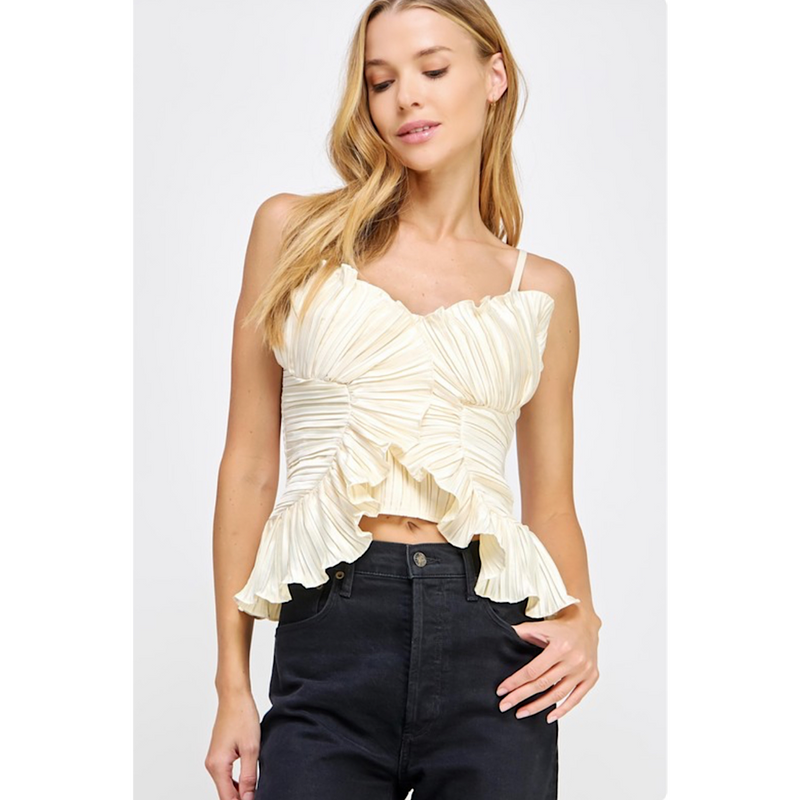 FOREVER & ALWAYS RUFFLED TOP