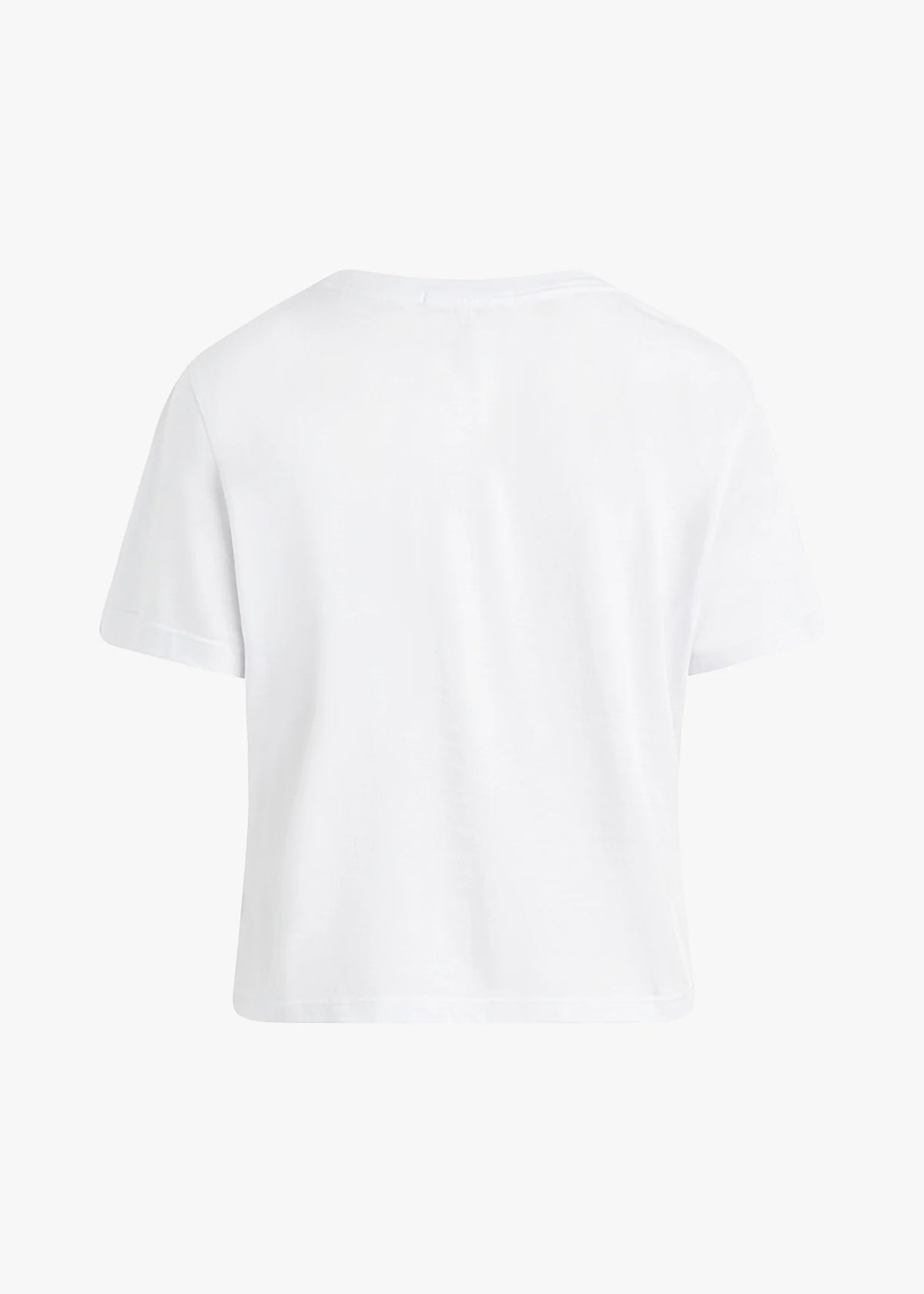 FAVORITE DAUGHTER THE CROPPED COLLEGIATE TEE - WHITE