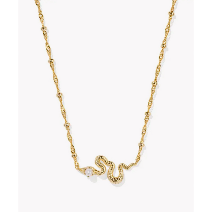 KENDRA SCOTT LYLE SNAKE SHORT PENDANT NECKLACE