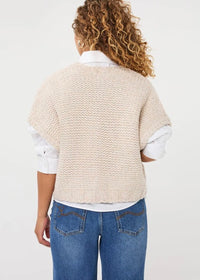 ESQUALO CARDIGAN GILET - BISCUIT