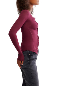 FREE PEOPLE GOING PLACES CARDI - AÇAÍ
