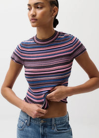 PISTOLA SELENE SWEATER TEE - EGYPTIAN BLUE STRIPE