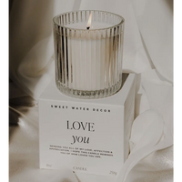 LOVE YOU FLUTED 11 OZ CANDLE