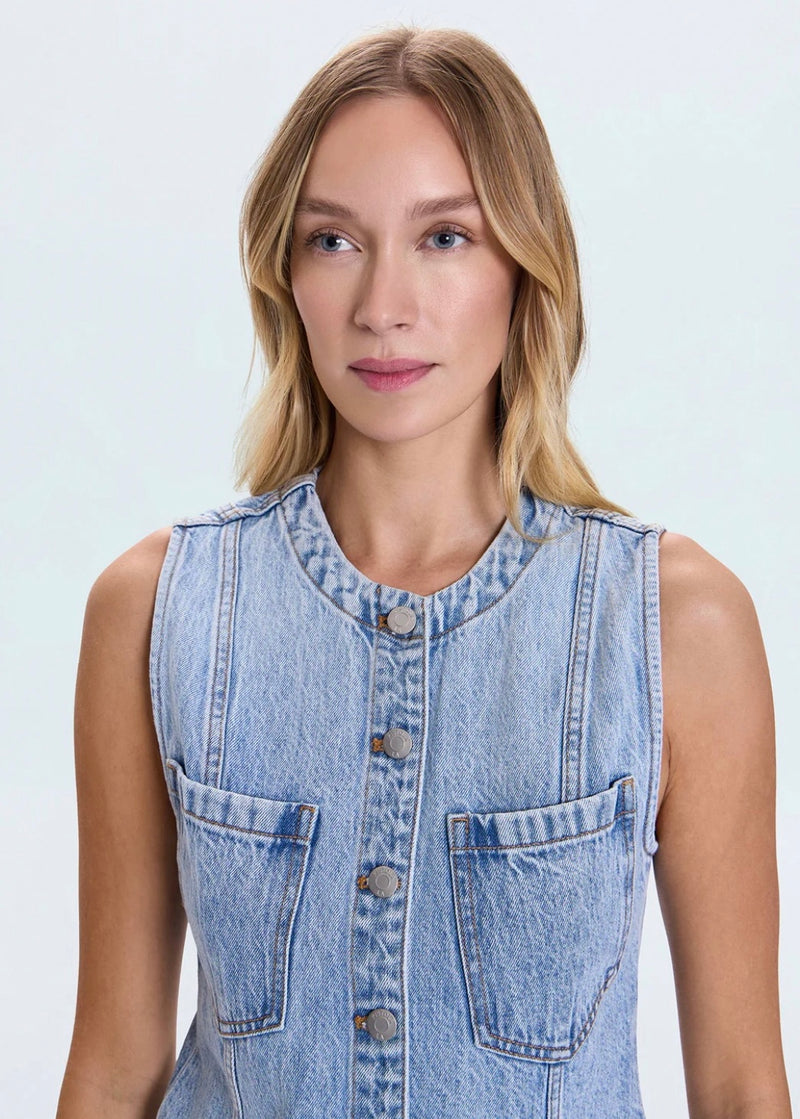 PISTOLA GIA FITTED VEST - GAZE