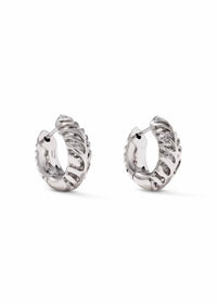KENDRA SCOTT TIGER STRIPED MIKKI HUGGIE EARRINGS