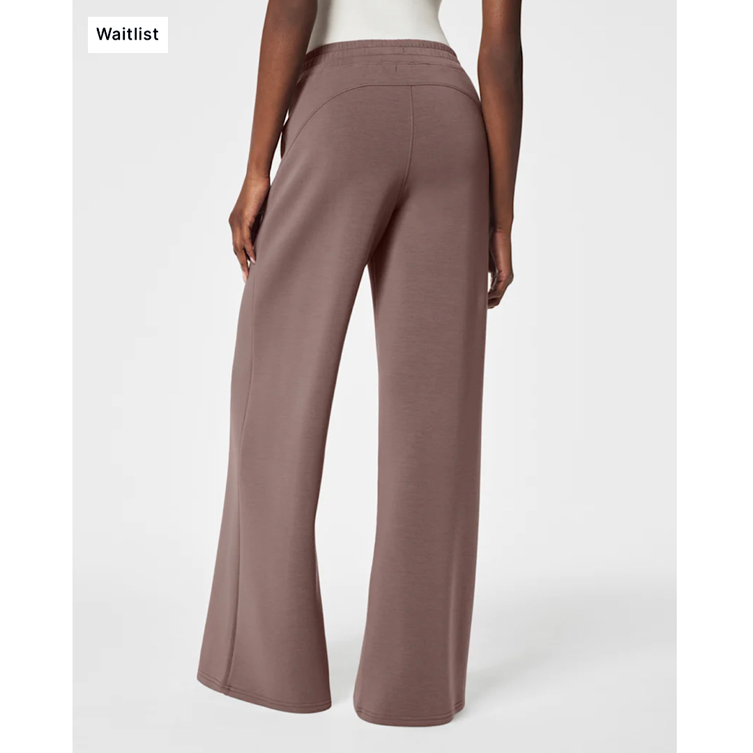 SPANX AIRESSENTIALS WIDE LEG PANT - SMOKE