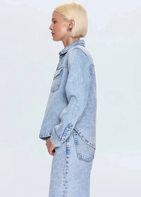 PISTOLA THEA SHRUNKEN DENIM SHACKET - MODENA VINTAGE
