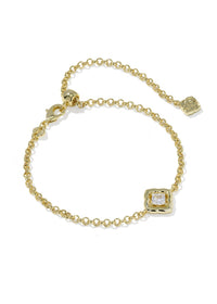 KENDRA SCOTT MALLORY CRYSTAL DELICATE CHAIN BRACELET