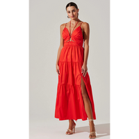 ASTR THE LABEL MINKA MAXI DRESS - BURNT ORANGE