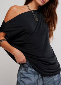 FREE PEOPLE CASCADIA TUNIC - BLACK