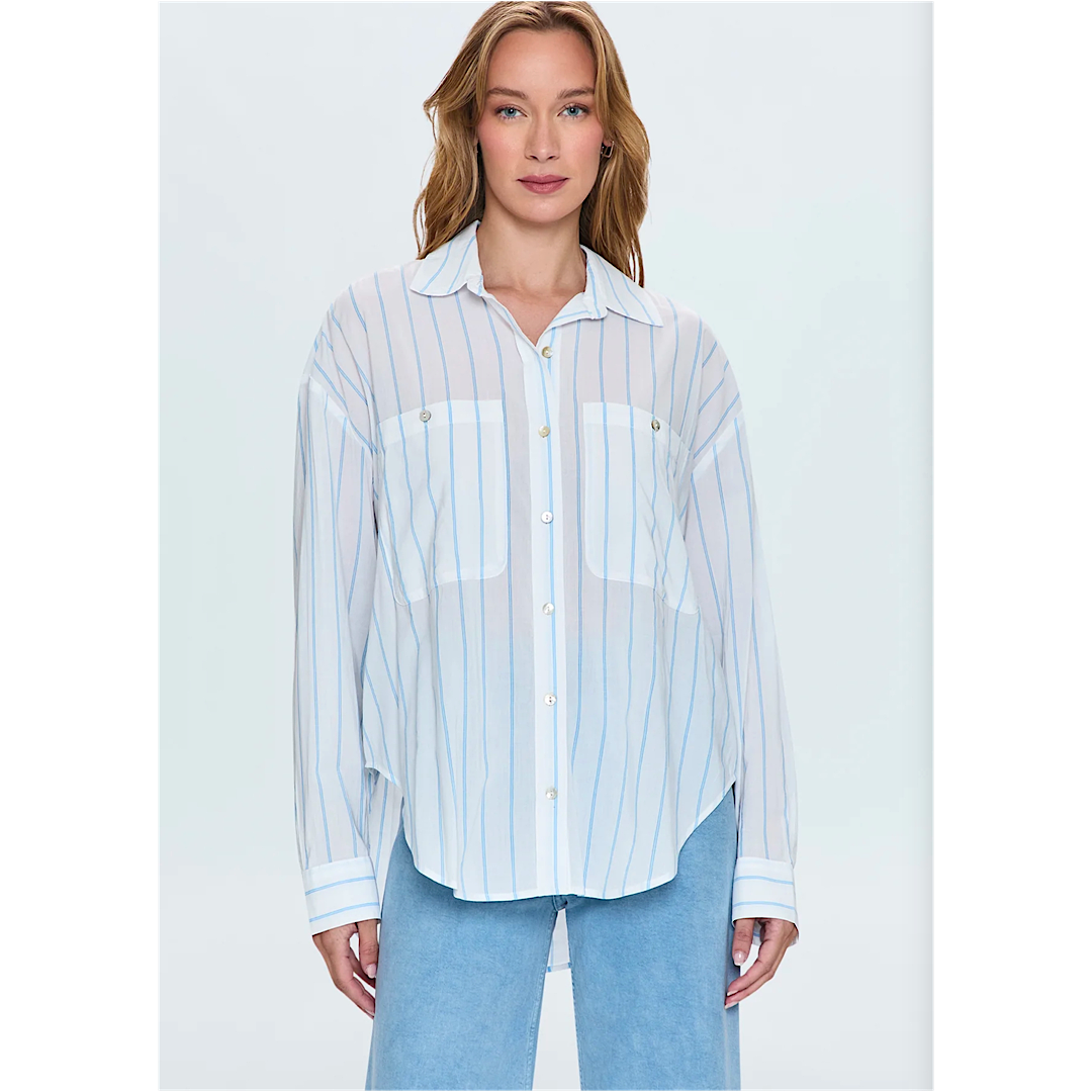 PISTOLA SAMANTHA SHIRT - FROST STRIPE