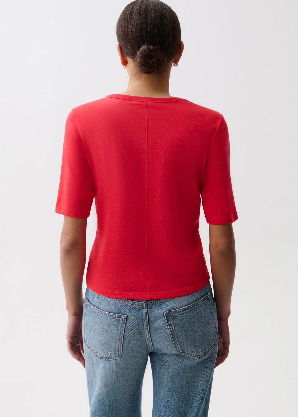 PISTOLA MELIKA QUARTER SLEEVE TEE - NEGRONI
