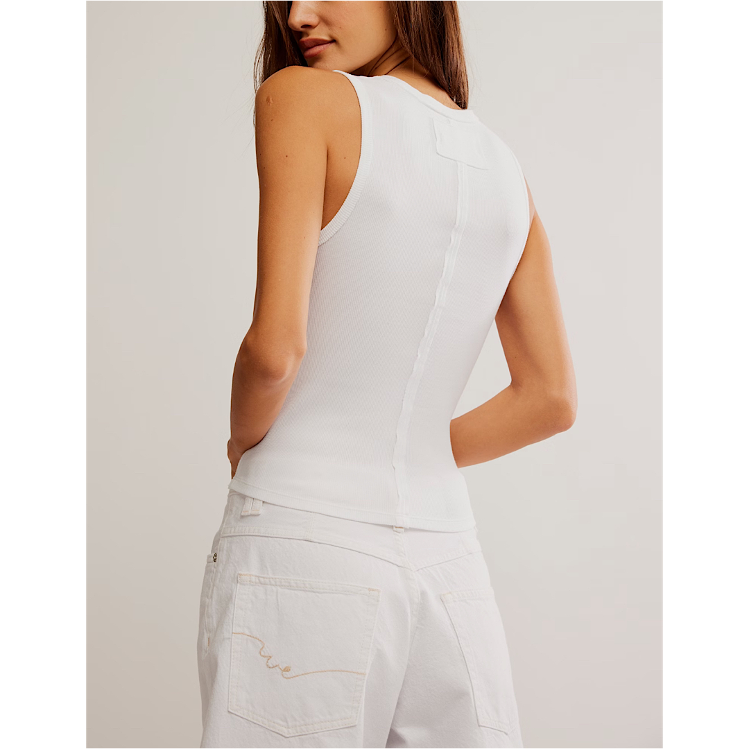 FREE PEOPLE NERIA TANK - IVORY