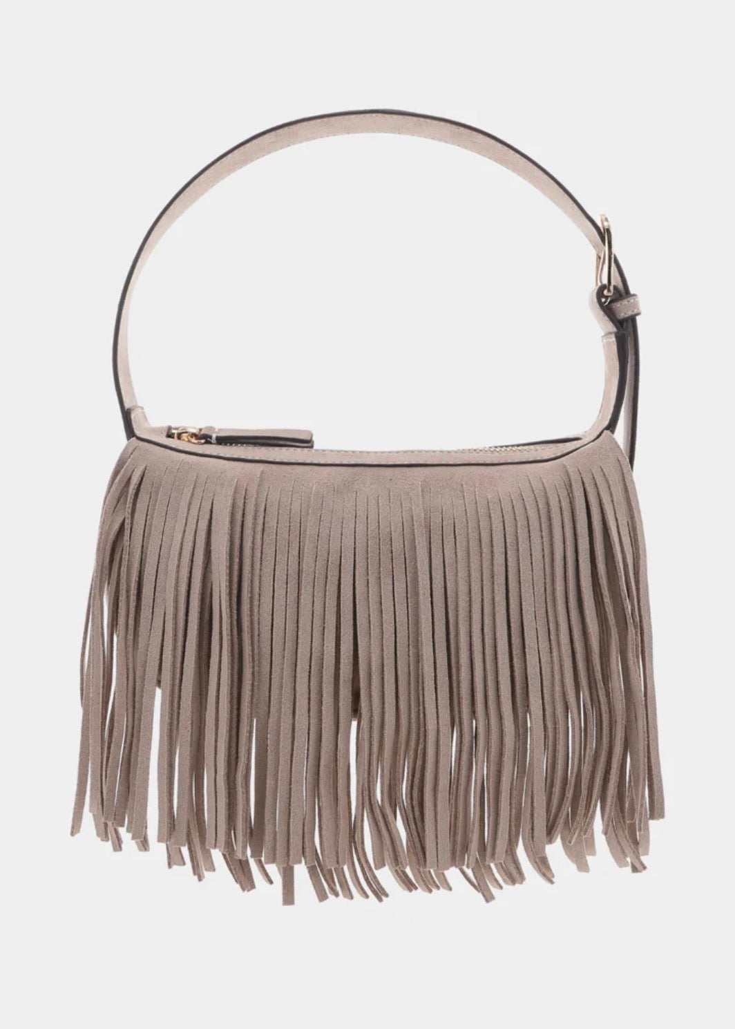 BILLINI QUINN SHOULDER BAG - LIGHT BEIGE SUEDE