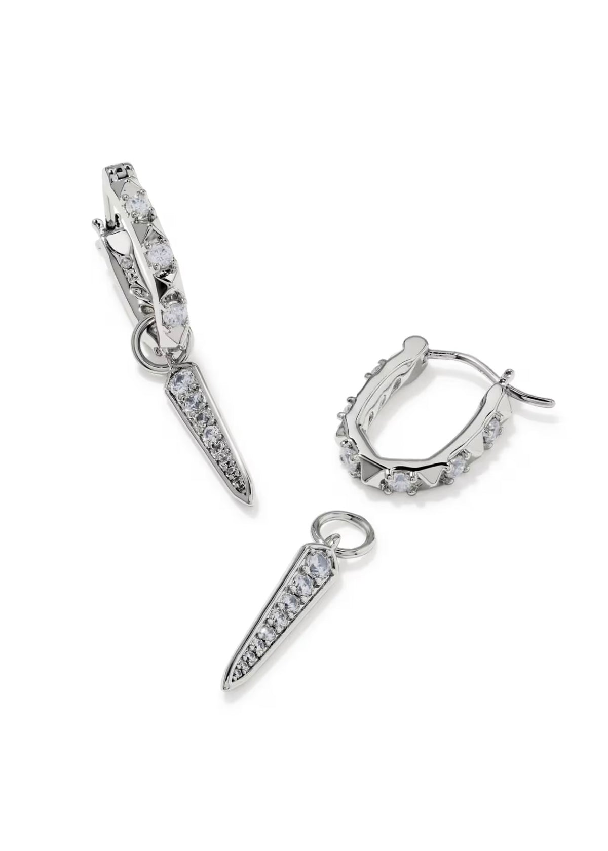 KENDRA SCOTT FATE CHARM HUGGIE EARRINGS