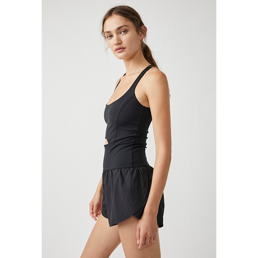 FREE PEOPLE RIGHTEOUS RUNSIE - BLACK – Makie Black Boutique