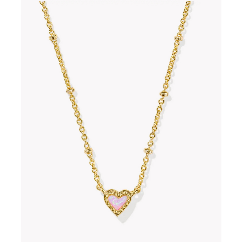 KENDRA SCOTT MINI ARI HEART SATELLITE NECKLACE