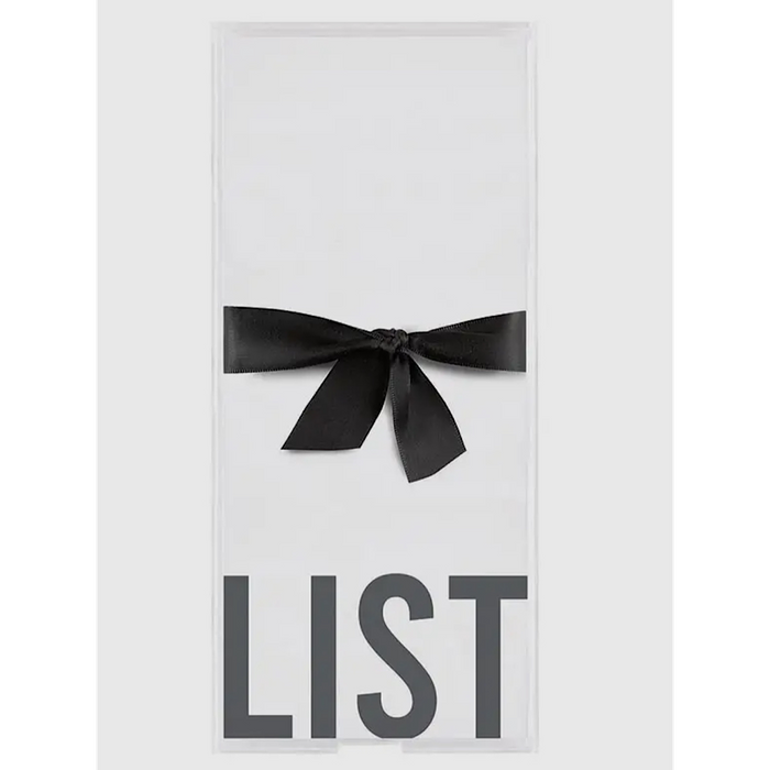 ACRYLIC TRAY & NOTEPAD - LIST
