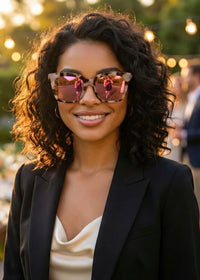 DAX EYEWEAR LYLA SUNGLASSES - HOT PINK