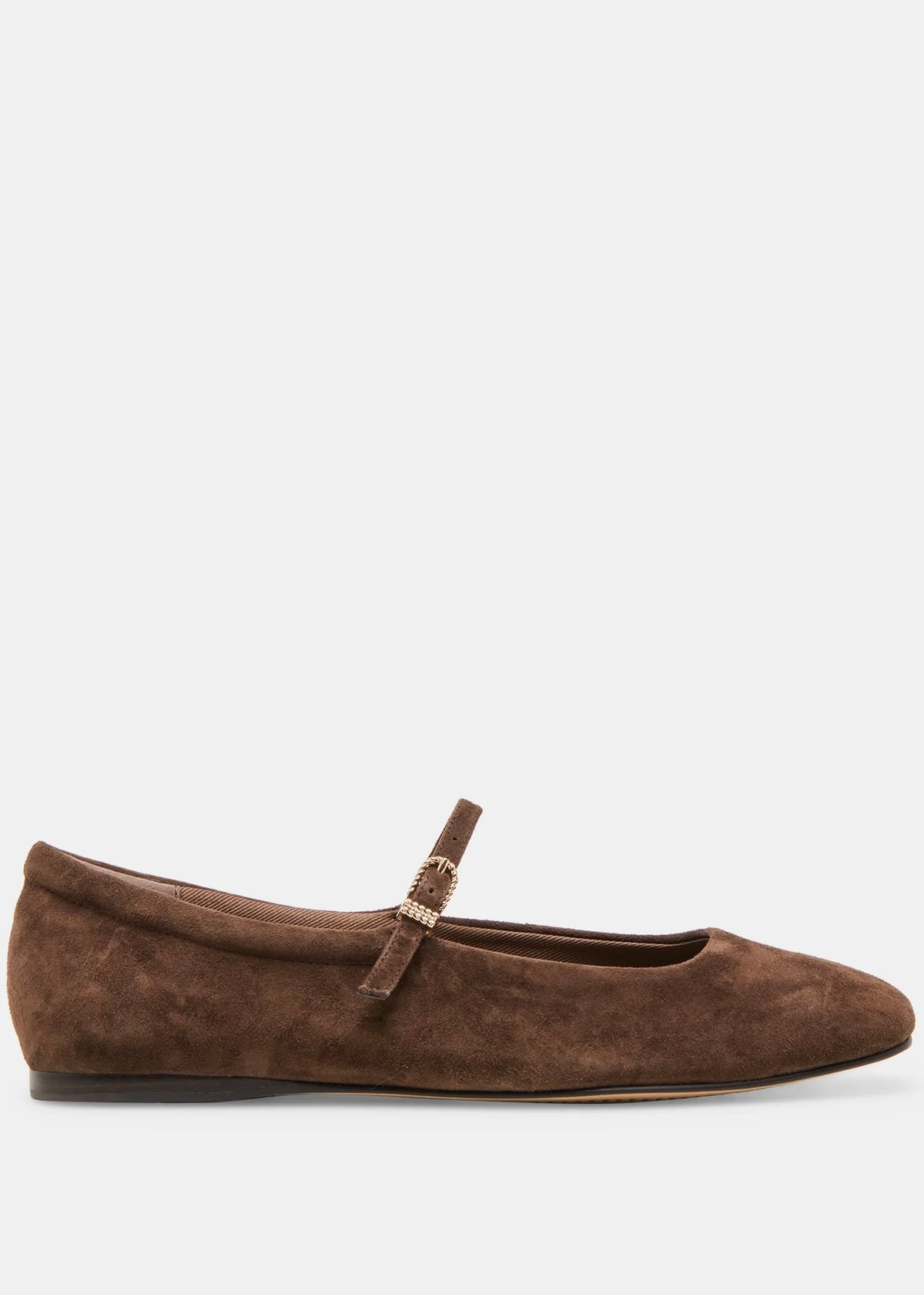 DOLCE VITA REYES BALLET FLATS DARK BROWN SUEDE
