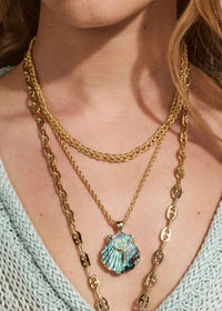 KENDRA SCOTT GABRIELLA BRAIDED CHAIN NECKLACE - GOLD