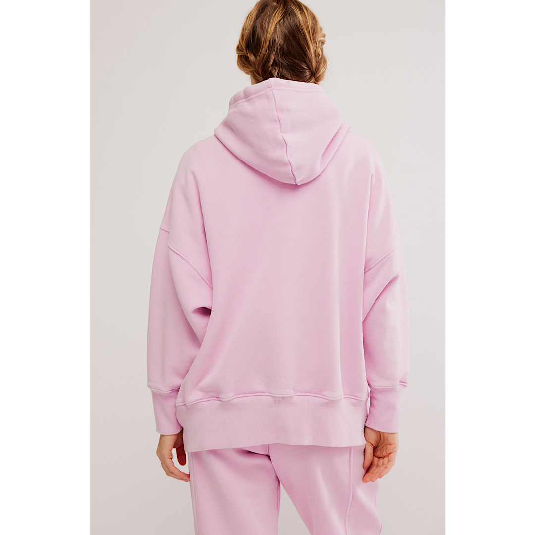 FREE PEOPLE MOVEMENT SPRINT TO THE FINISH HOODIE - POWDER PINK