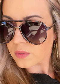 DAX EYEWEAR EARHART SUNGLASSES - CHEETAH